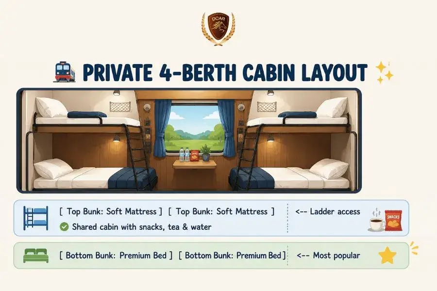Overnight train cabin