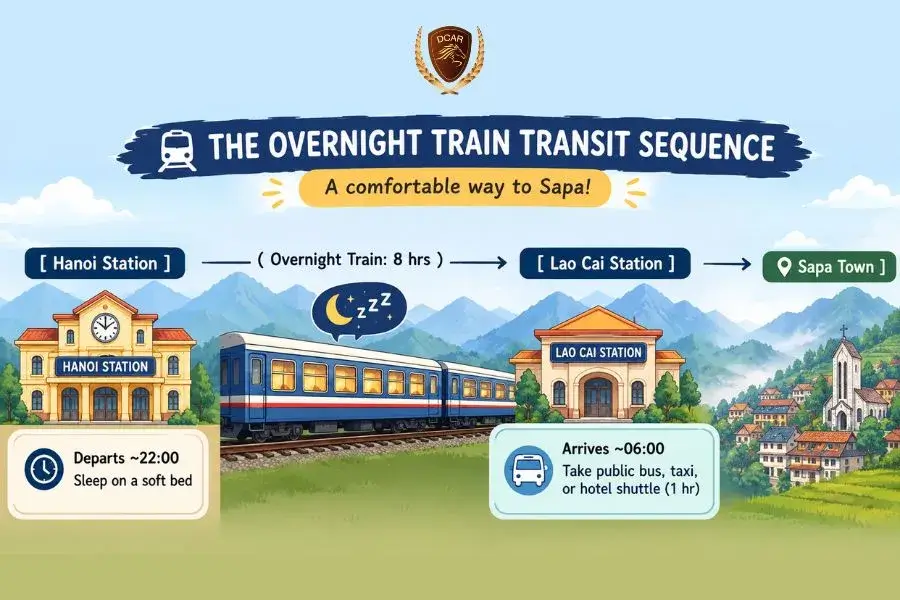 Travel by train from Hanoi to Sapa