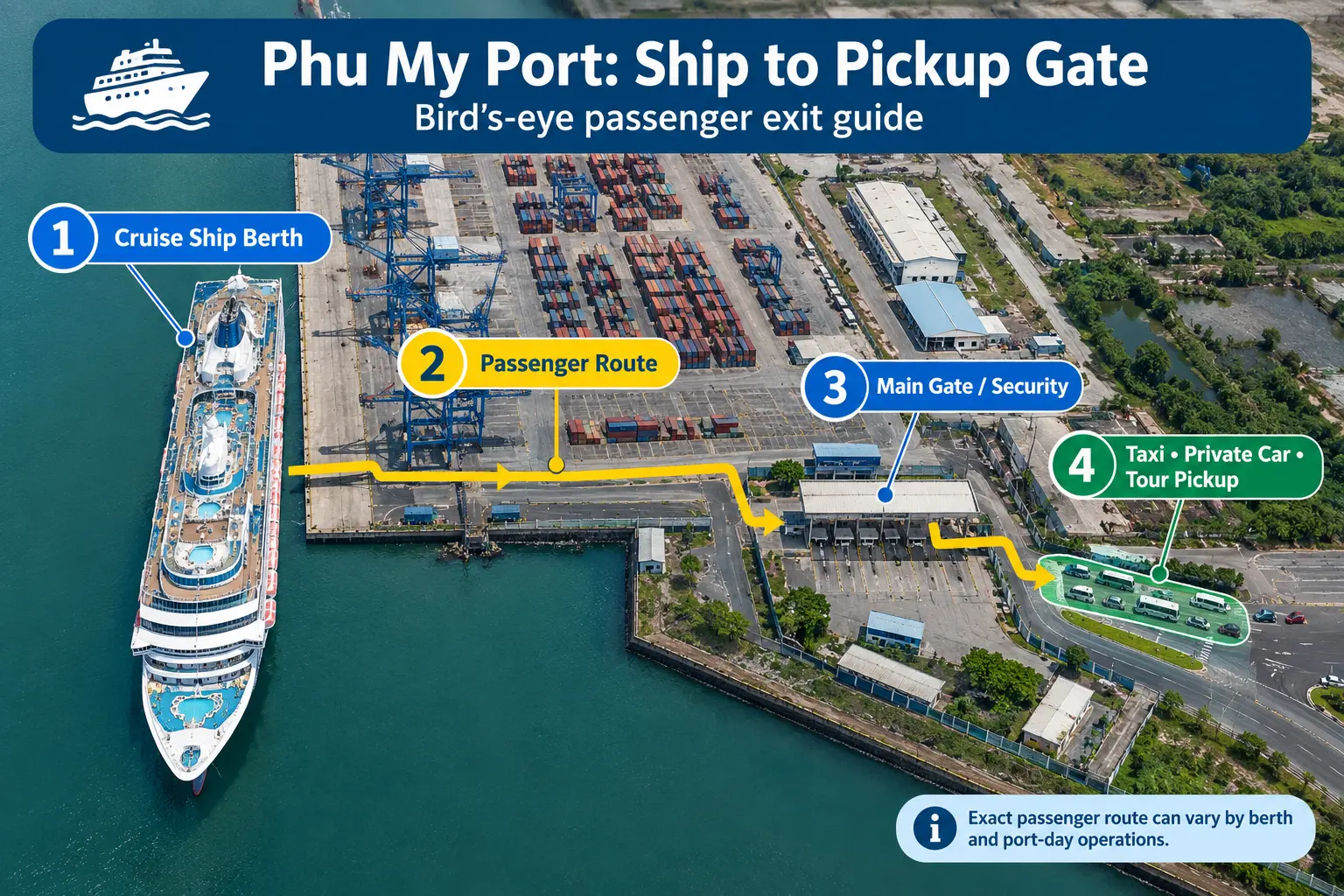 Phu My Port map guide