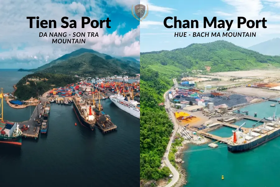 Tien Sa Port in Da Nang vs Chan May Port in Hue
